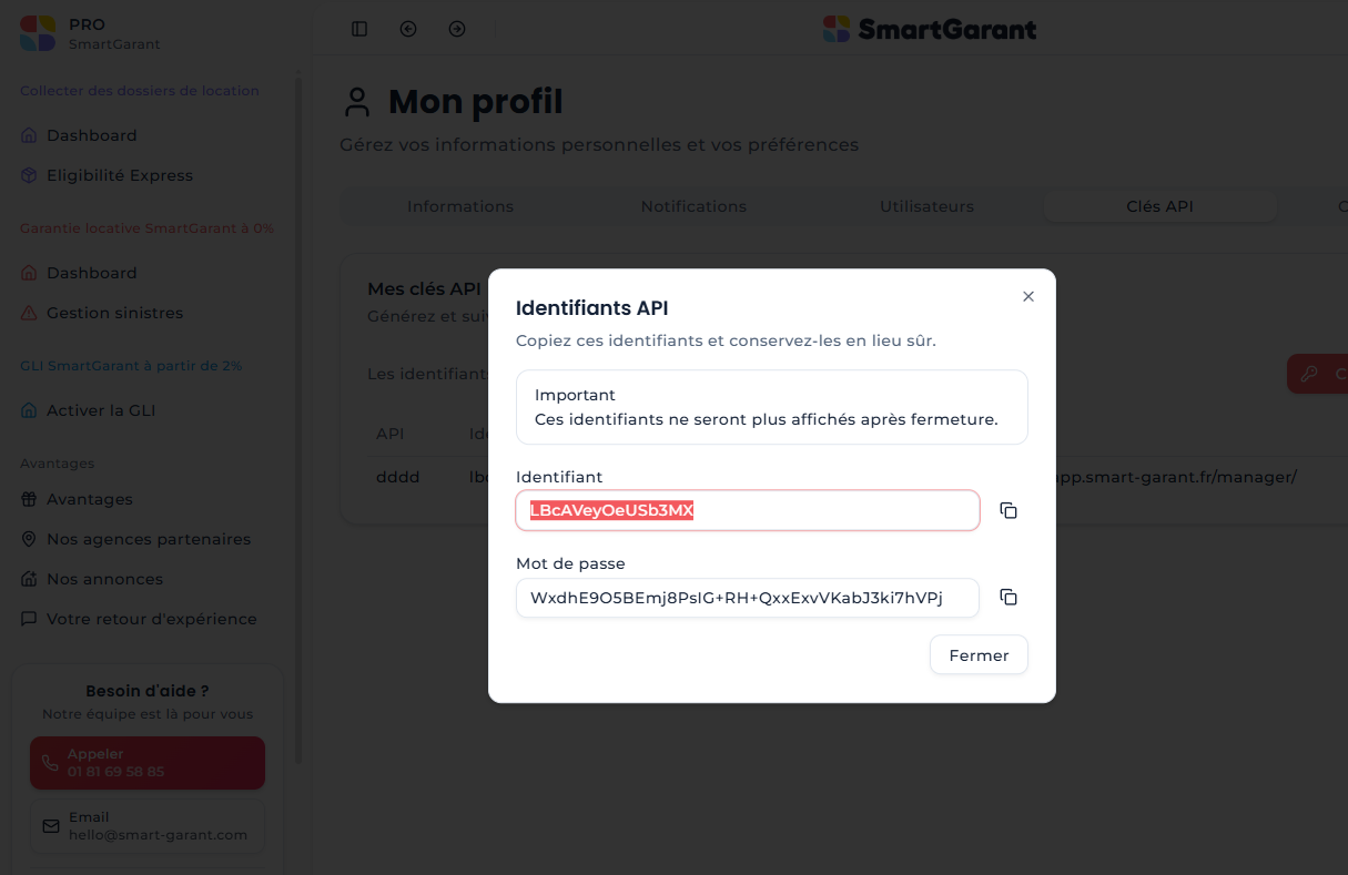 Credential retrieval step